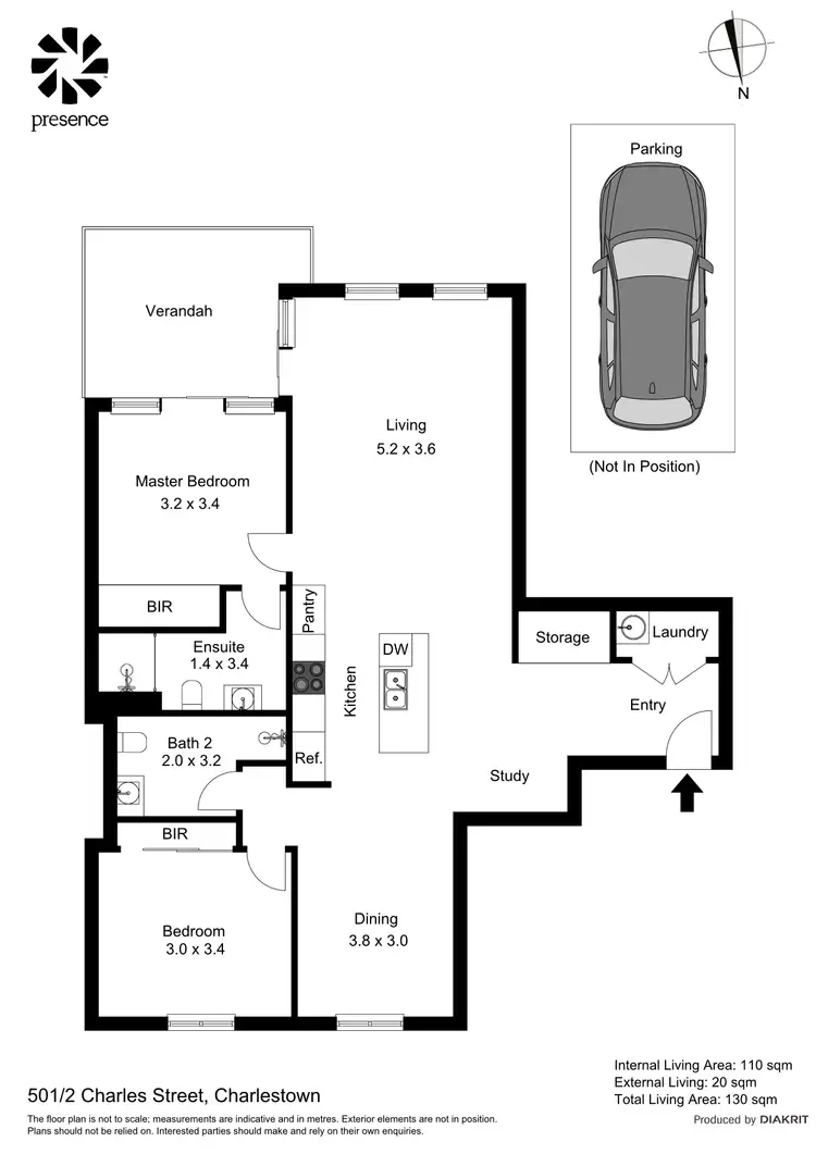 Floorplan of Homely apartment listing, 501/2 Charles Street, Charlestown NSW 2290