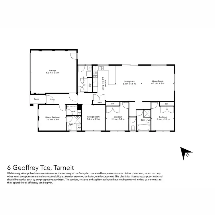 Floorplan of Homely house listing, 6 Geoffrey Terrace, Tarneit VIC 3029