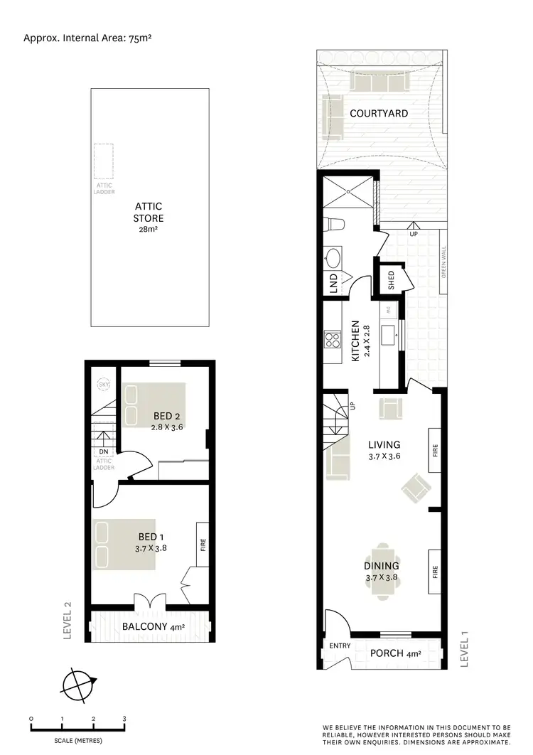 Floorplan of Homely terrace listing, 47 Selwyn Street, Paddington NSW 2021