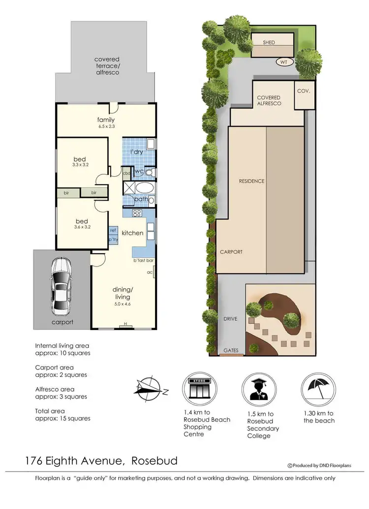 Floorplan of Homely house listing, 176 Eighth Avenue, Rosebud VIC 3939