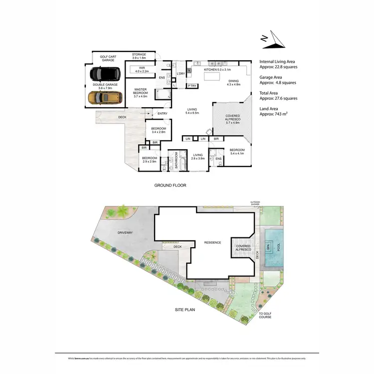 Floorplan of Homely house listing, 4 Mountain View Circle, Safety Beach VIC 3936