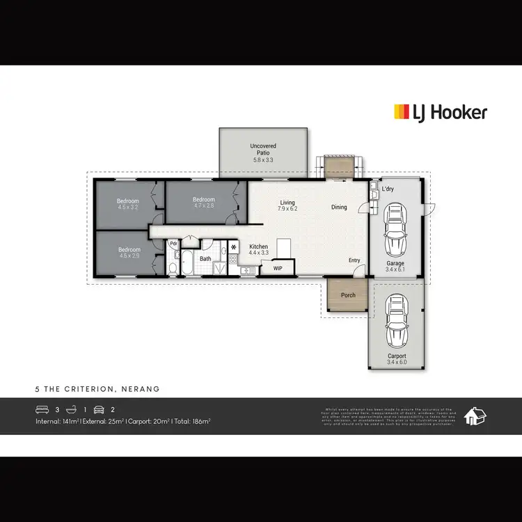 Floorplan of Homely house listing, 5 The Criterion, Nerang QLD 4211