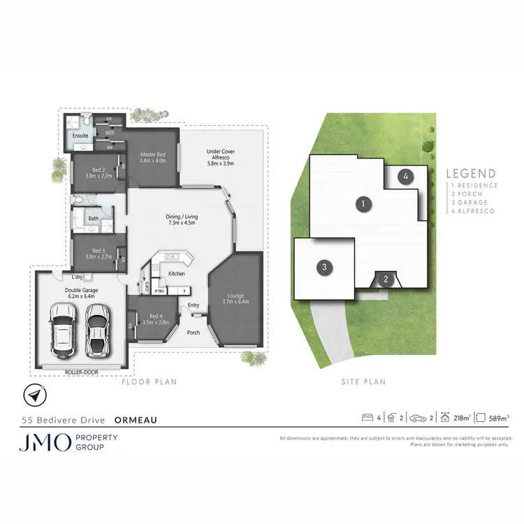 Floorplan of Homely house listing, 55 Bedivere Drive, Ormeau QLD 4208