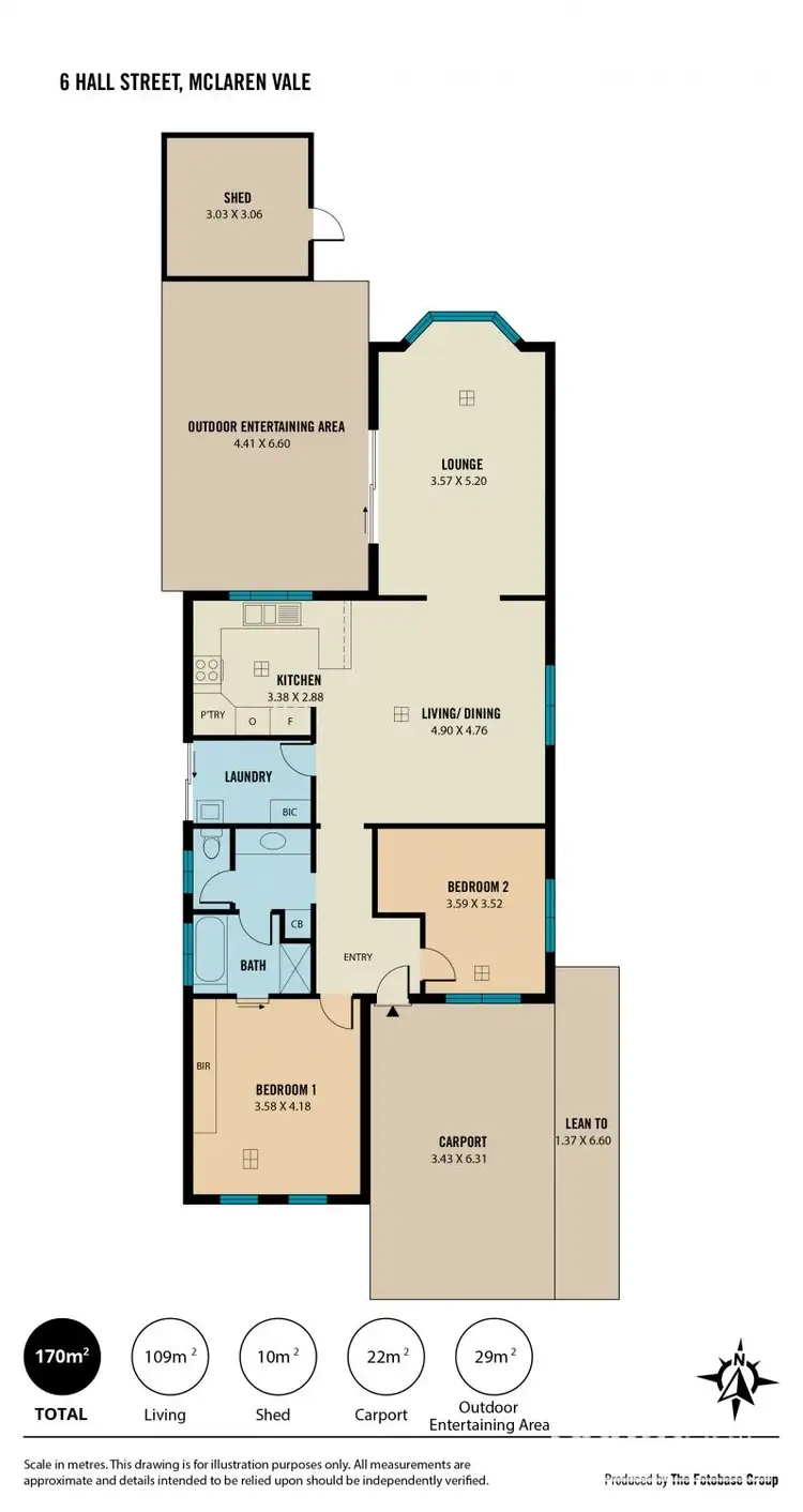 Floorplan of Homely house listing, 6 Hall Street, Mclaren Vale SA 5171