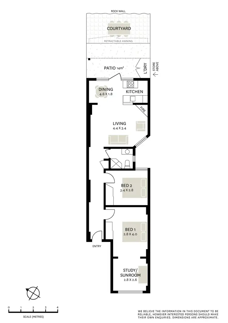 Floorplan of Homely apartment listing, 1/30 Caldwell Street, Darlinghurst NSW 2010
