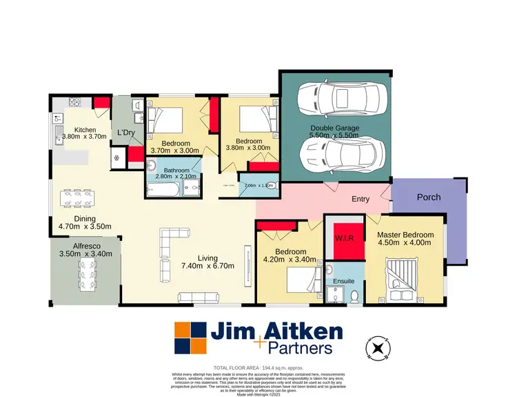 Floorplan of Homely house listing, 10 Bartlett Place, Penrith NSW 2750