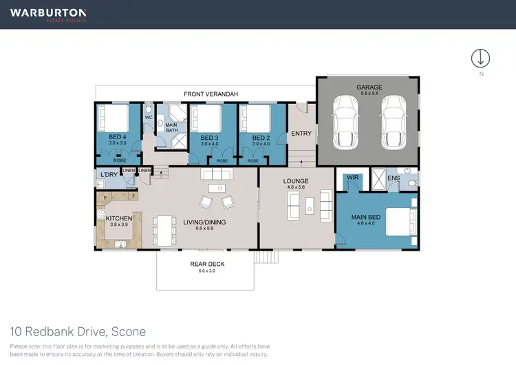 Floorplan of Homely house listing, 10 Redbank Drive, Scone NSW 2337