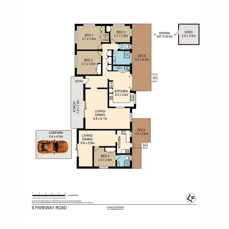 Floorplan of Homely house listing, 8 Parkway Road, Daisy Hill QLD 4127