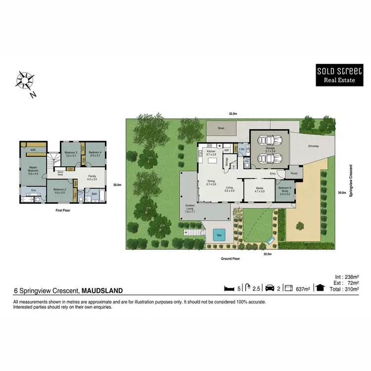 Floorplan of Homely house listing, 6 Springview Crescent, Maudsland QLD 4210