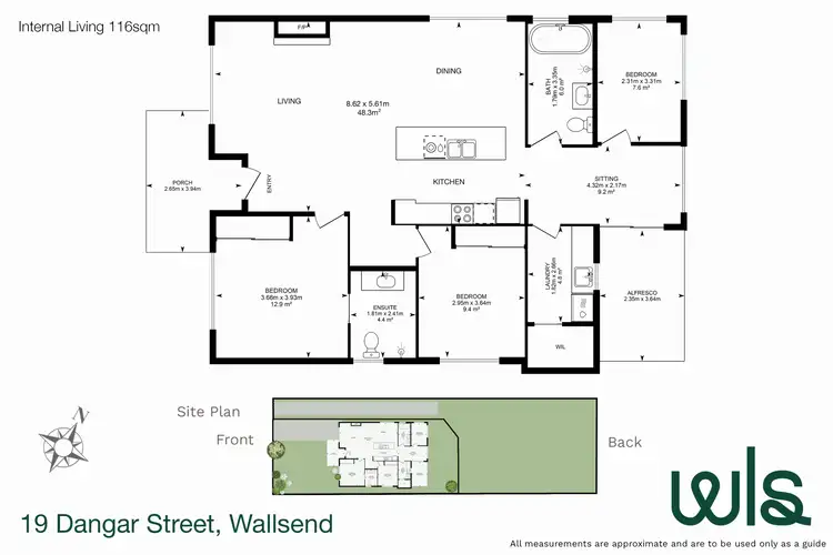 Floorplan of Homely house listing, 19 Dangar Street, Wallsend NSW 2287