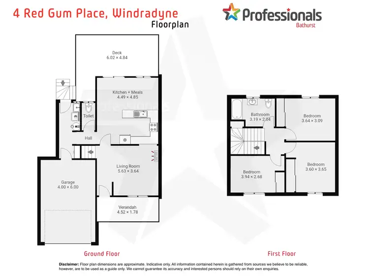 Floorplan of Homely semi-detached listing, 4 Red Gum Place, Windradyne NSW 2795