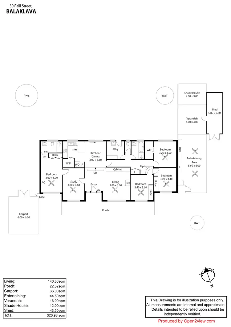 Floorplan of Homely house listing, 30 Ralli Street, Balaklava SA 5461