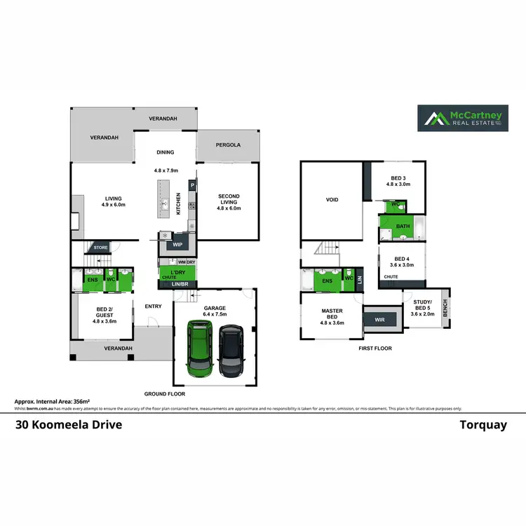 Floorplan of Homely house listing, 30 Koomeela Drive, Torquay VIC 3228