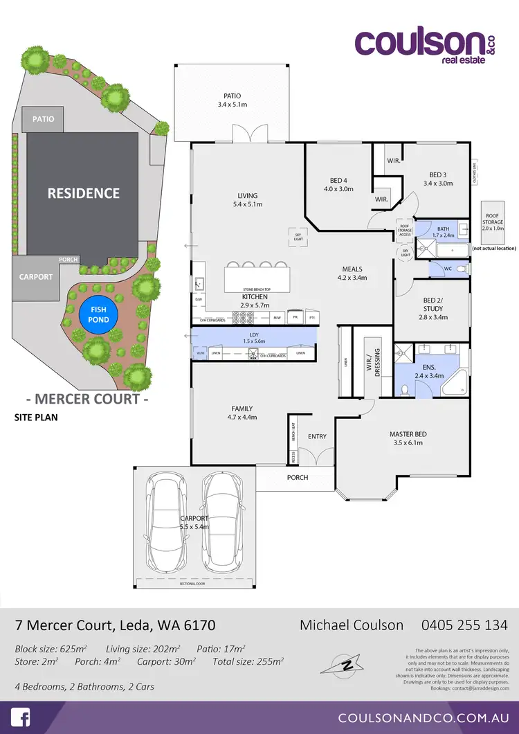 Floorplan of Homely house listing, 7 Mercer Court, Leda WA 6170