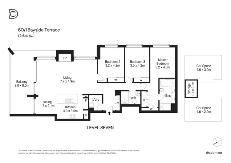 Floorplan of Homely apartment listing, 60/1 Bayside Terrace, Cabarita NSW 2137