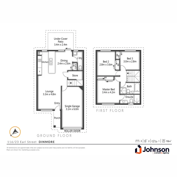 Floorplan of Homely townhouse listing, 116/23 Earl Street, Dinmore QLD 4303