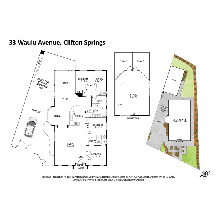 Floorplan of Homely house listing, 33 Waulu Avenue, Clifton Springs VIC 3222