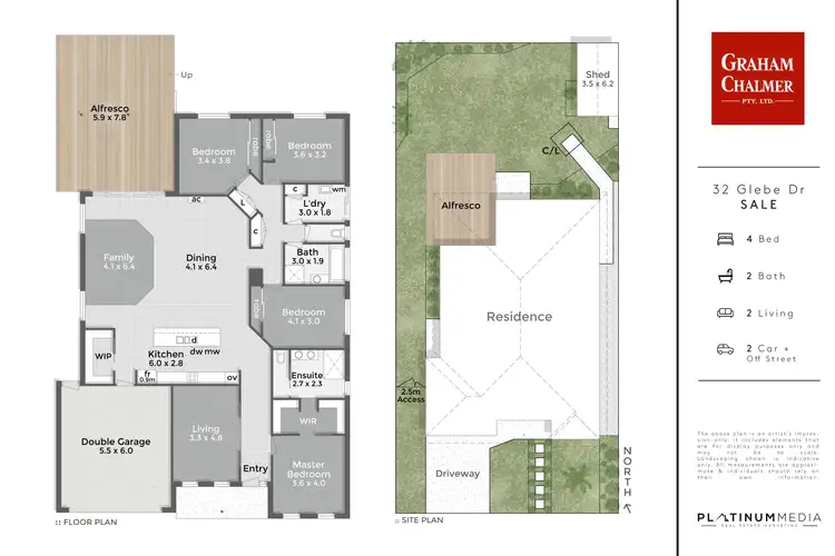 Floorplan of Homely house listing, 32 Glebe Drive, Sale VIC 3850