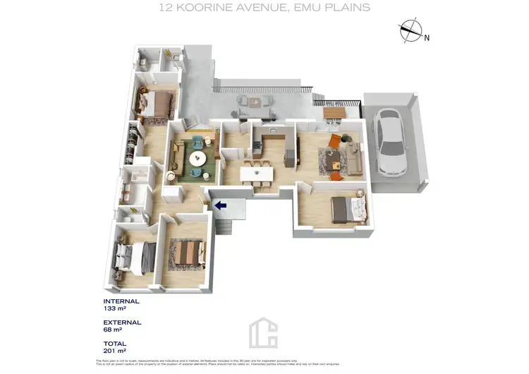 Floorplan of Homely house listing, 12 Koorine Avenue, Emu Plains NSW 2750