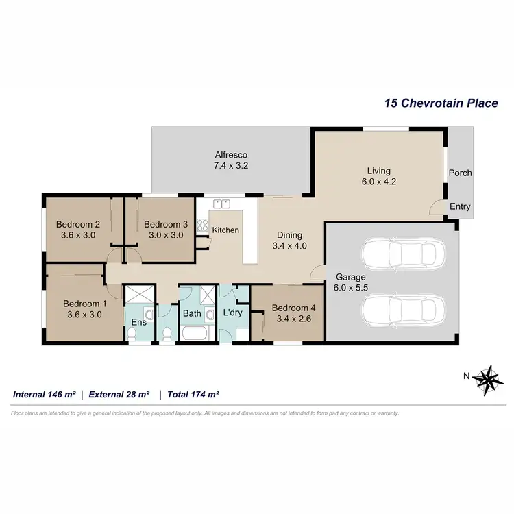 Floorplan of Homely house listing, 15 Chevrotain Place, Chermside West QLD 4032