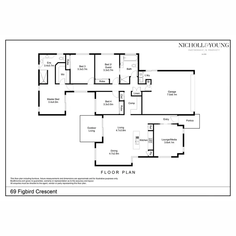 Floorplan of Homely house listing, 69 Figbird Crescent, Buderim QLD 4556