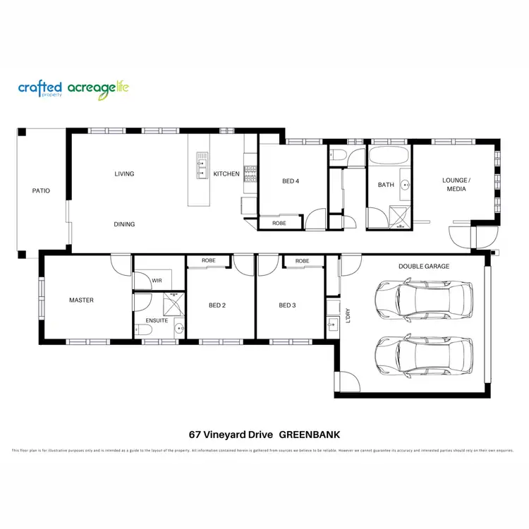 Floorplan of Homely house listing, 67 Vineyard Drive, Greenbank QLD 4124