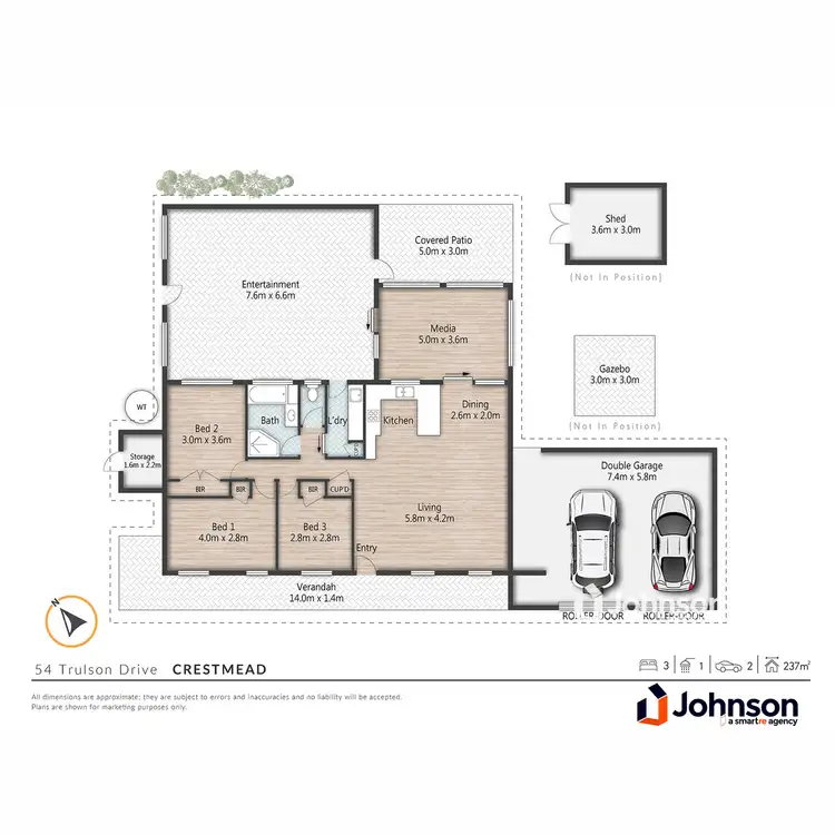 Floorplan of Homely house listing, 54 Trulson Drive, Crestmead QLD 4132
