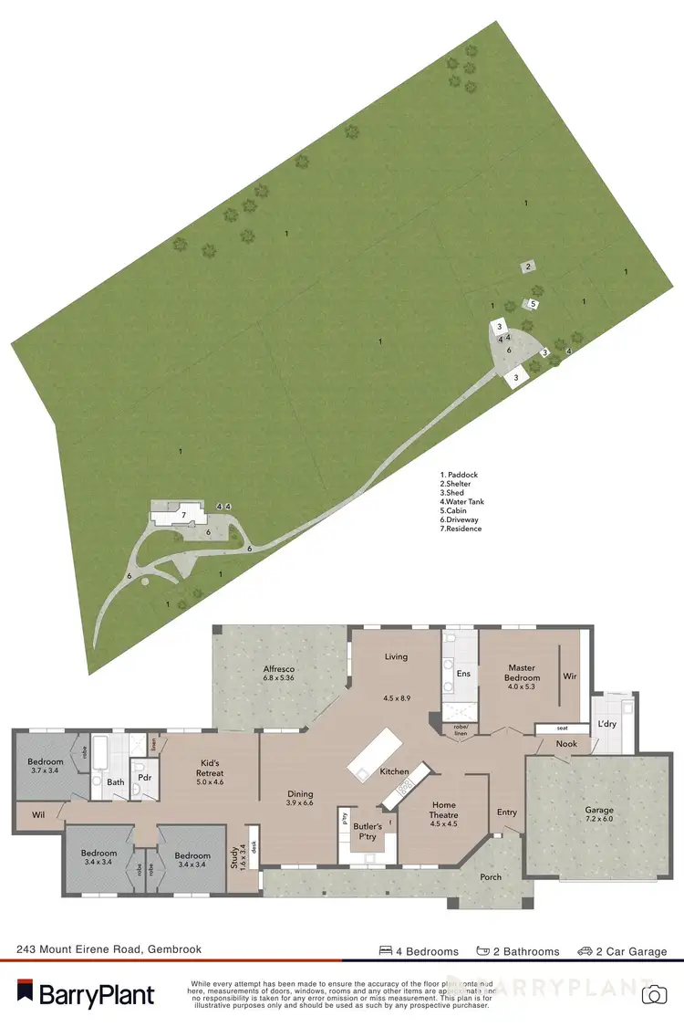 Floorplan of Homely house listing, 243 Mt Eirene Road, Gembrook VIC 3783