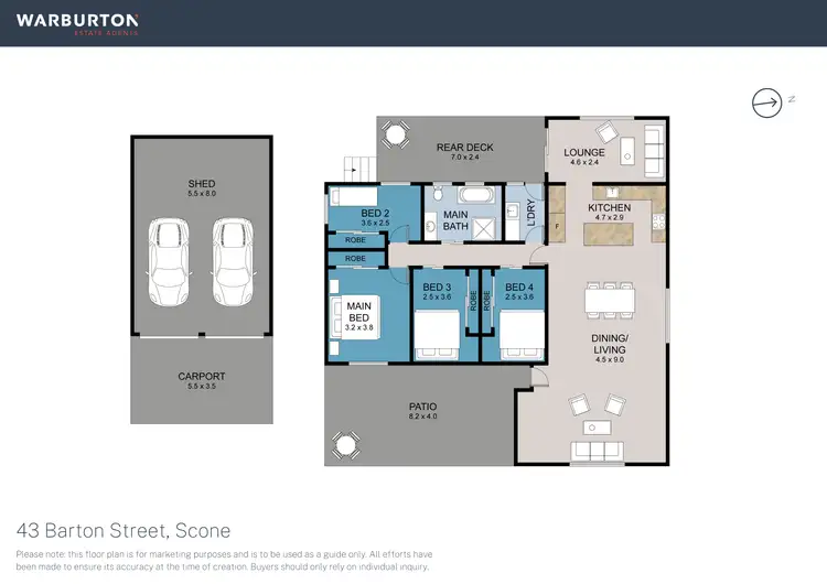Floorplan of Homely house listing, 43 Barton Street, Scone NSW 2337