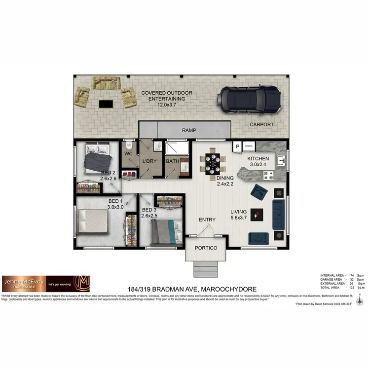 Floorplan of Homely house listing, 184/319 Bradman Avenue, Maroochydore QLD 4558
