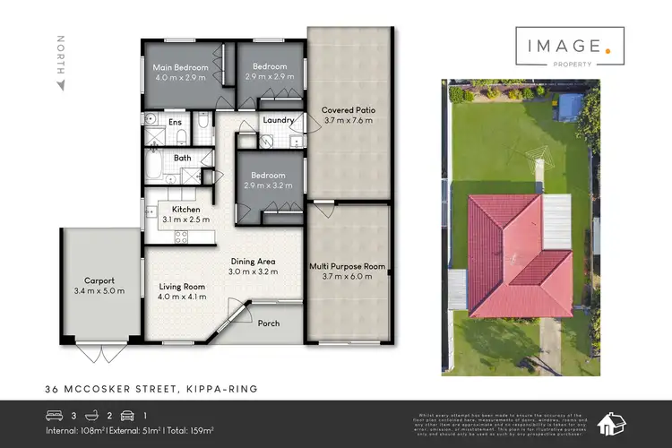 Floorplan of Homely house listing, 36 Mccosker Street, Kippa-Ring QLD 4021