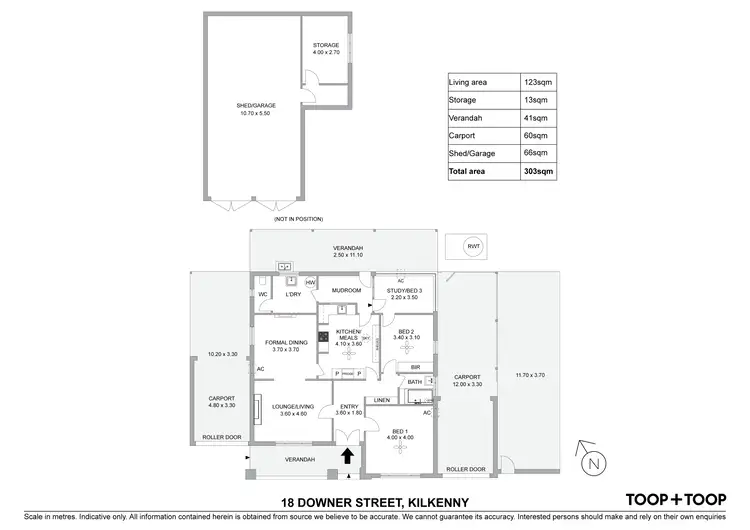 Floorplan of Homely house listing, 18 Downer Street, Kilkenny SA 5009