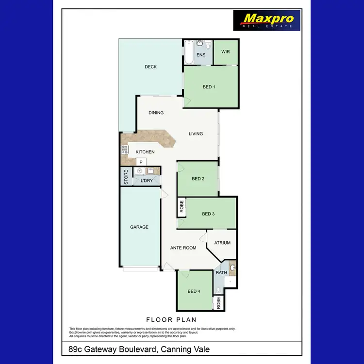 Floorplan of Homely house listing, 89C Gateway Boulevard, Canning Vale WA 6155