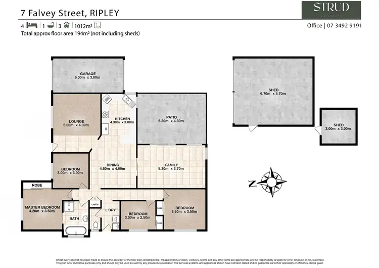 Floorplan of Homely house listing, 7 Falvey Street, Ripley QLD 4306