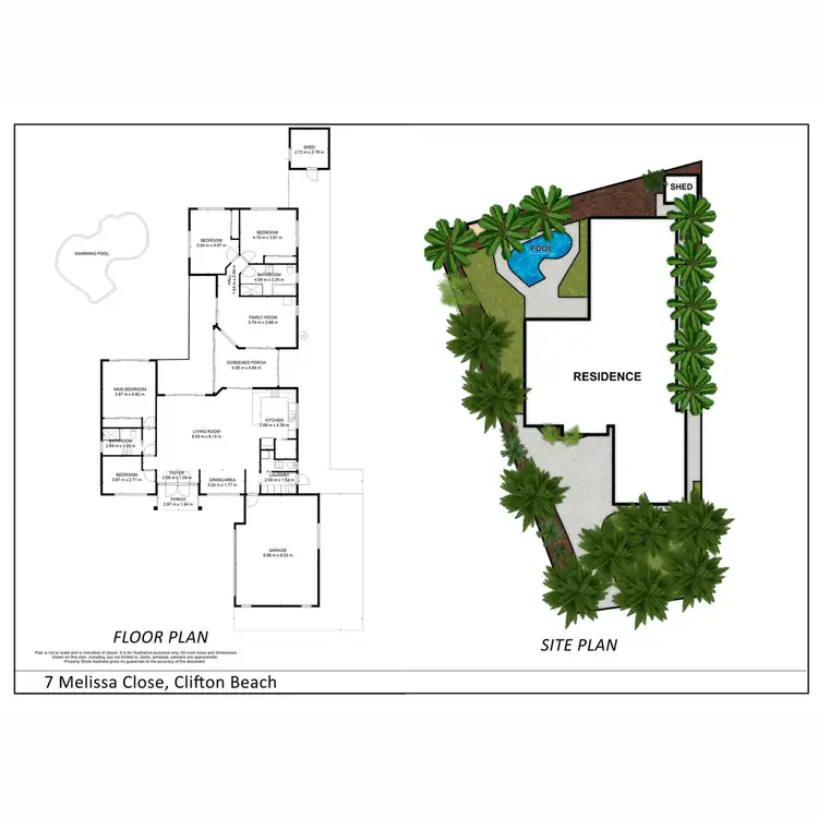 Floorplan of Homely house listing, 7 Melissa Close, Clifton Beach QLD 4879