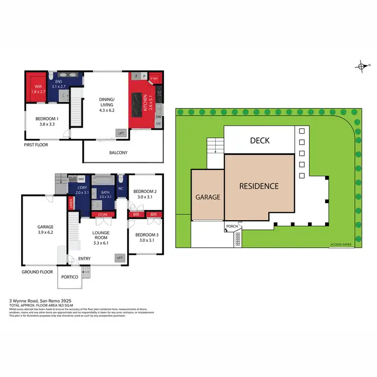 Floorplan of Homely house listing, 3 Wynne Road, San Remo VIC 3925