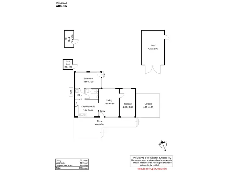 Floorplan of Homely house listing, 10 Port Road, Auburn SA 5451
