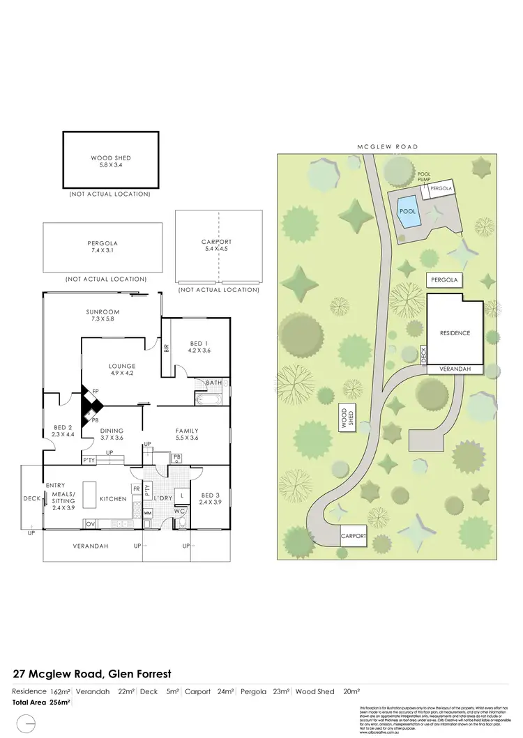 Floorplan of Homely house listing, 27 McGlew Road, Glen Forrest WA 6071
