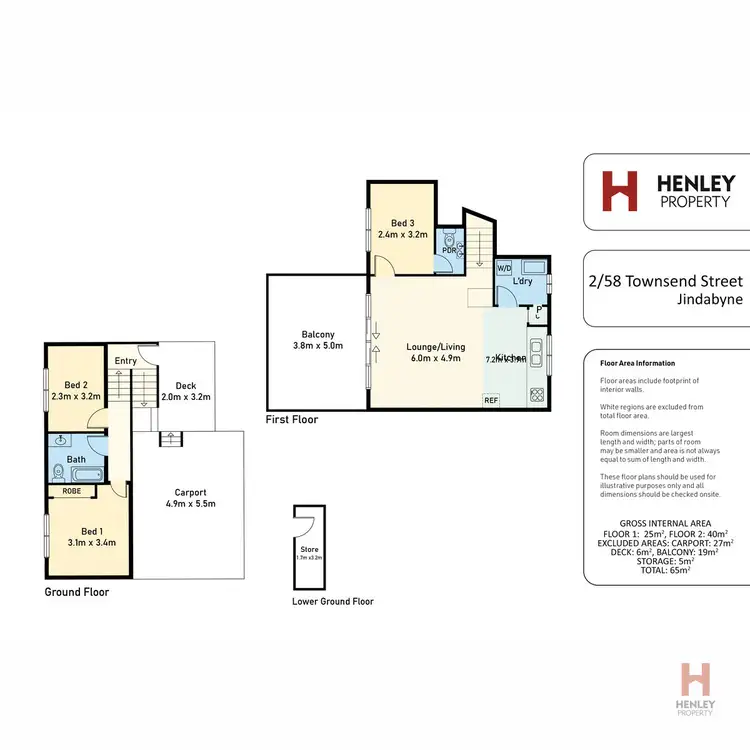 Floorplan of Homely townhouse listing, 2/58 Townsend Street, Jindabyne NSW 2627