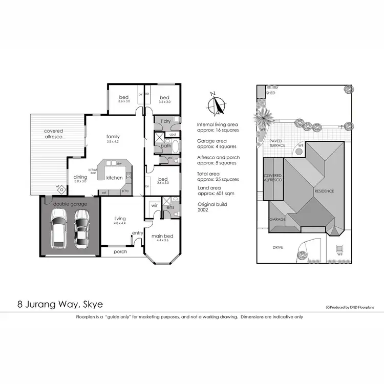 Floorplan of Homely house listing, 8 Jurang Way, Skye VIC 3977