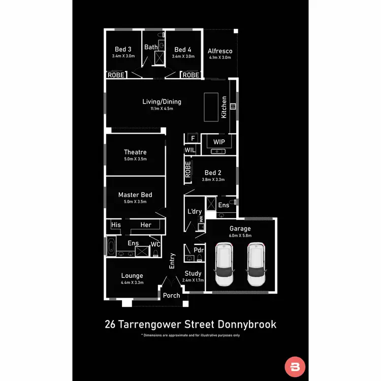 Floorplan of Homely house listing, 26 Tarrengower Street, Donnybrook VIC 3064