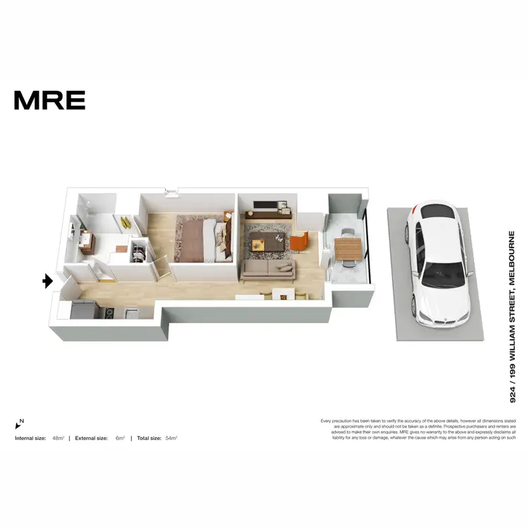 Floorplan of Homely apartment listing, 924/199 William Street, Melbourne VIC 3000