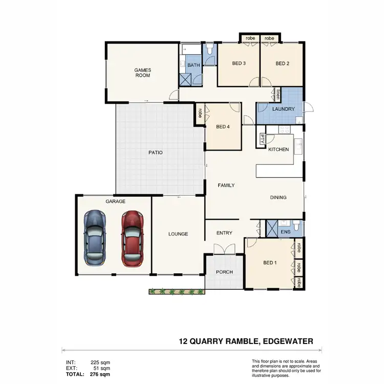 Floorplan of Homely house listing, 12 Quarry Ramble, Edgewater WA 6027