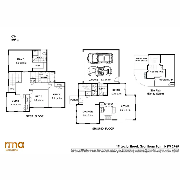 Floorplan of Homely house listing, 19 Lucia Street, Grantham Farm NSW 2765