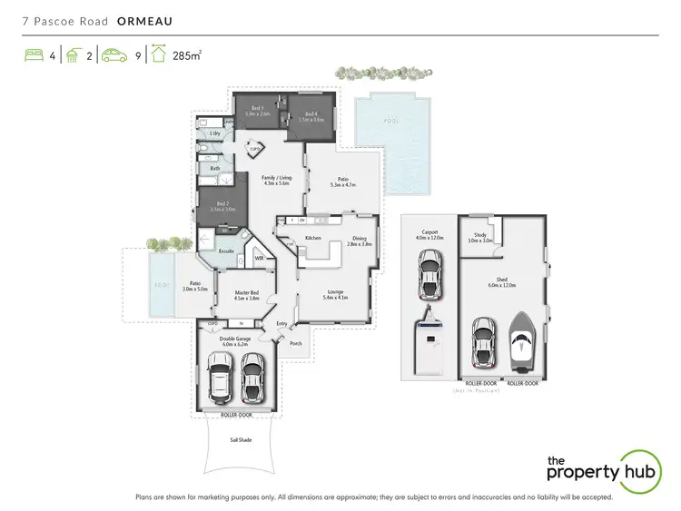 Floorplan of Homely rural property listing, 7 Pascoe Road, Ormeau QLD 4208