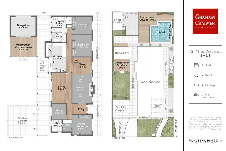 Floorplan of Homely house listing, 12 King Avenue, Sale VIC 3850