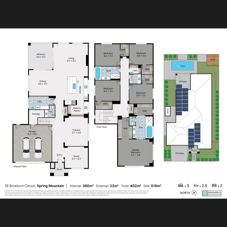 Floorplan of Homely house listing, 78 Broxburn Circuit, Spring Mountain QLD 4300