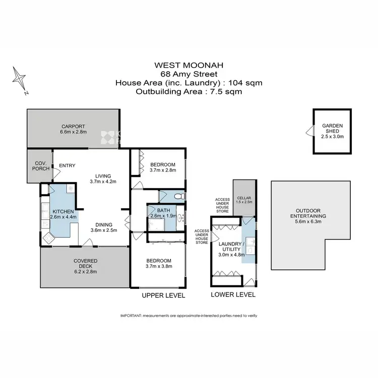 Floorplan of Homely house listing, 68 Amy Street, West Moonah TAS 7009
