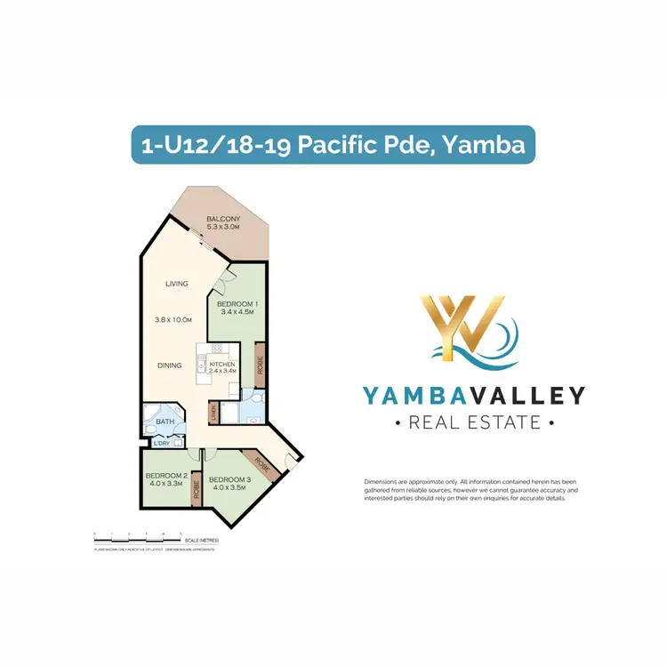 Floorplan of Homely unit listing, 1-12/18-19 Pacific Parade, Yamba NSW 2464