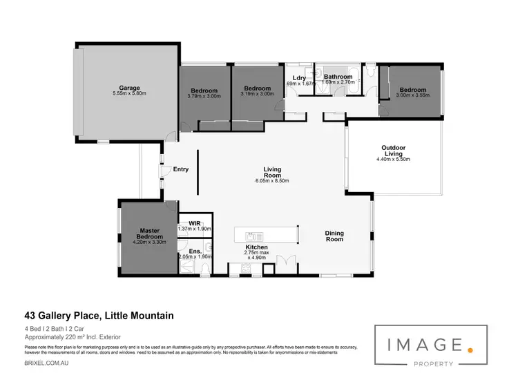 Floorplan of Homely house listing, 43 Gallery Place, Little Mountain QLD 4551